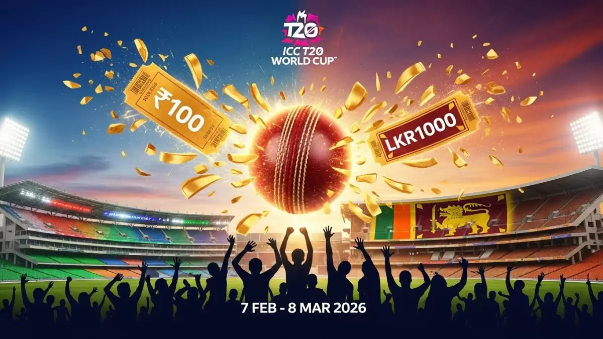 ICC Men's T20 World Cup 2026 Tickets Now Available : Starting From 100 INR
